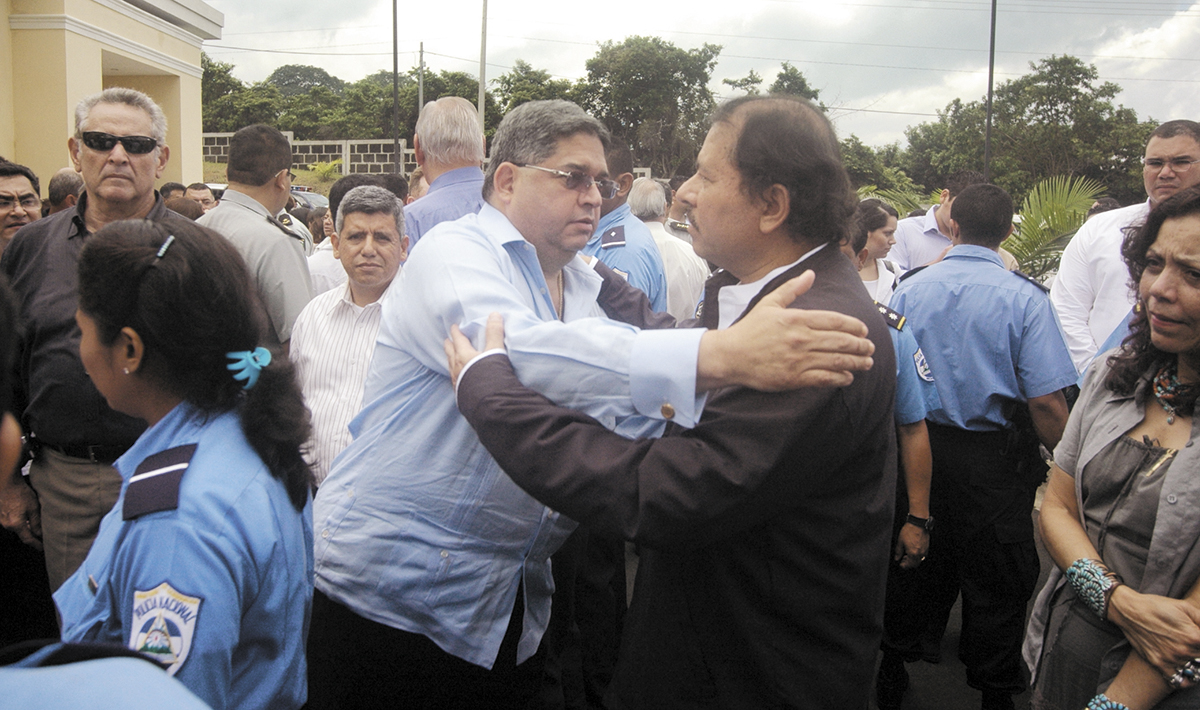 Byron Jerez y Daniel Ortega agosto del 2008. Foto: LA PRENSA