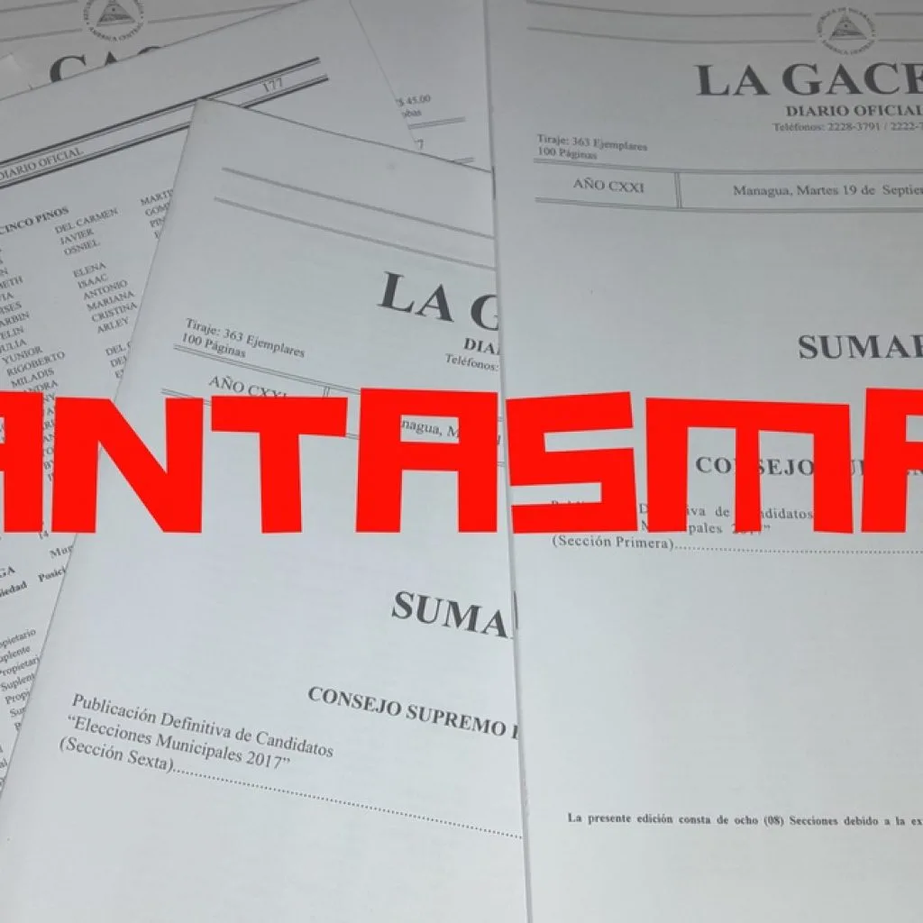 OEA informada sobre candidatos fantasmas en votaciones municipales de Nicaragua