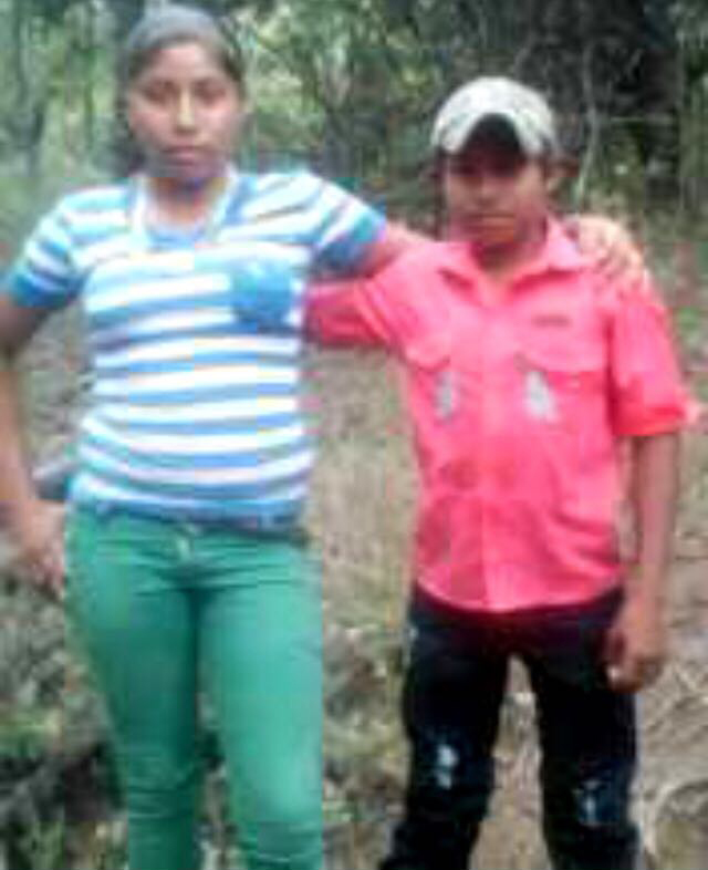 Yojeisel Pérez Valle, de 16 años, y Francisco Pérez, de 12 años; los dos adolescentes que fueron asesinados por el Ejército de Nicaragua.