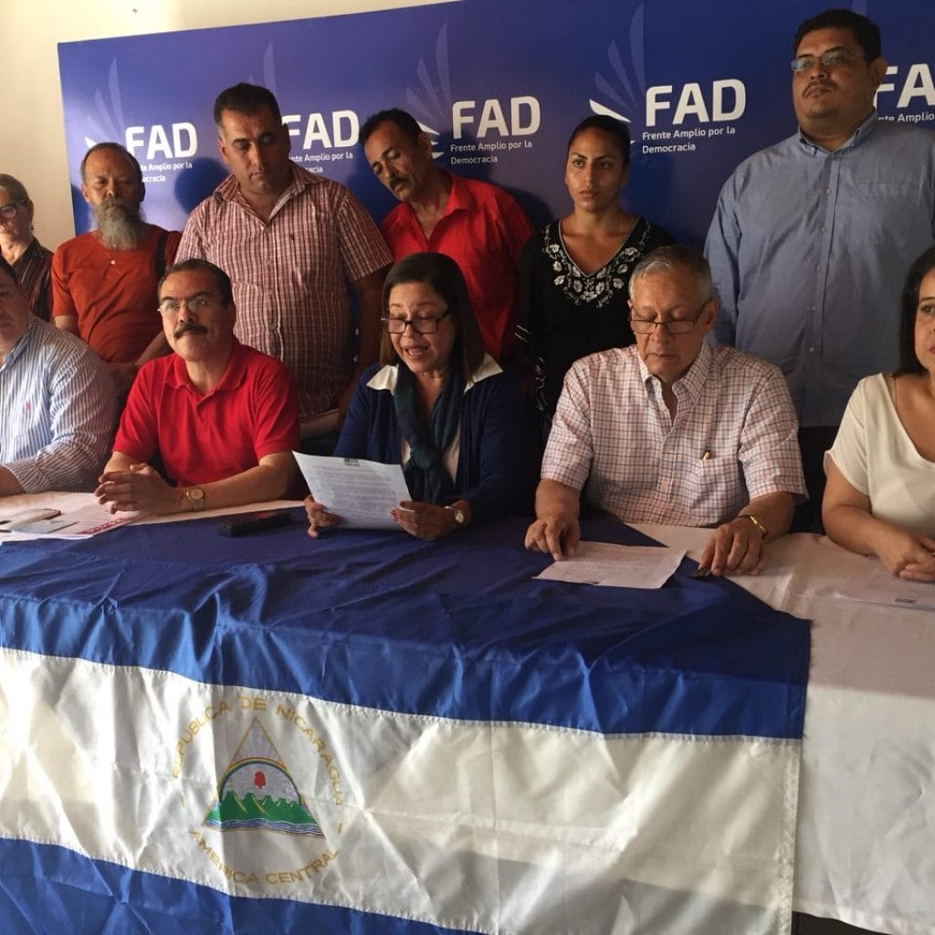FAD exige reforma total del sistema electoral de Nicaragua