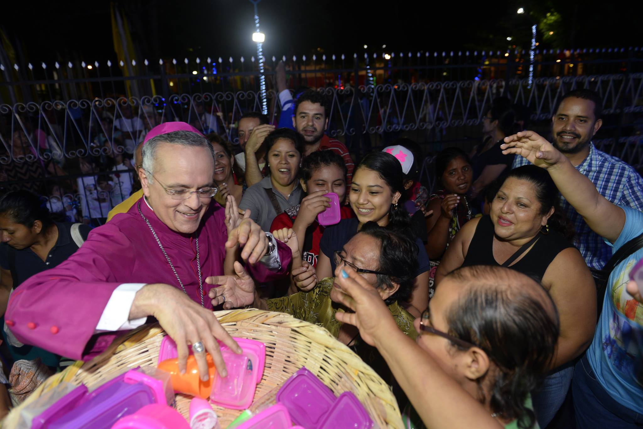 Monseñor Silvio Báez realizó el grito de ¿Quién causa tanta alegría? en Masaya. Foto: V. Pérez.