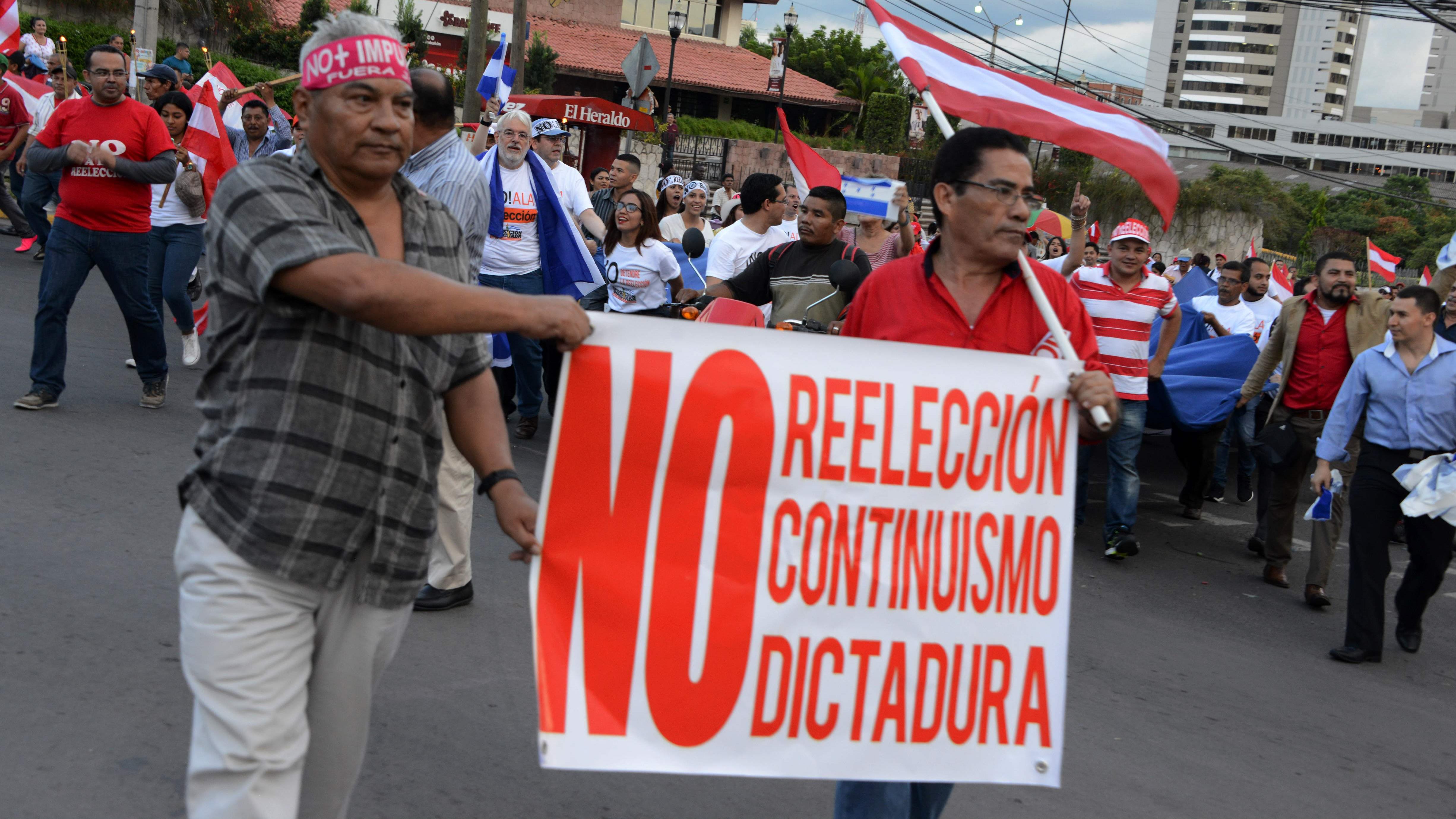 Protestas contra Juan Orlando Hernández en Honduras.