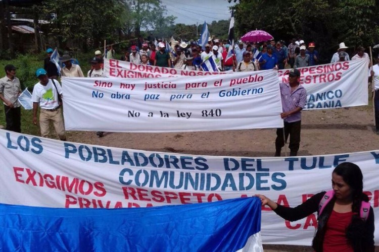 Campesinos anticanal conmemoraron cuatro años de resistencia en defensa de la tierra