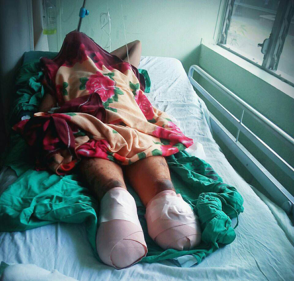 Juan Rafael Lanzas Maldonado, permanece hospitalizado. Foto: Cortesía Centro Nicaragüense de DDHH