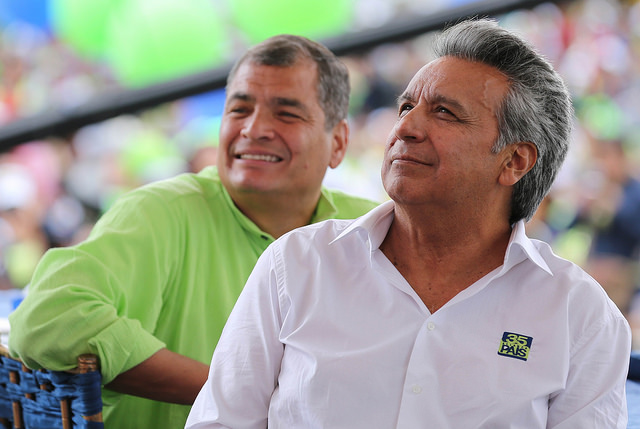 El expresidente Rafael Correa sufrió un revés en el referendum convocado por el mandatario Lenín Moreno, al ganar el SÍ por la eliminación de la reelección indefinida. Foto tomada de Internet.