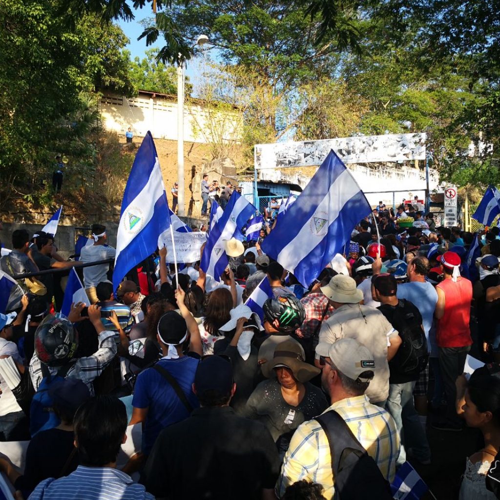 Autoconvocados protestan en “El Chipote” contra el régimen de Daniel Ortega