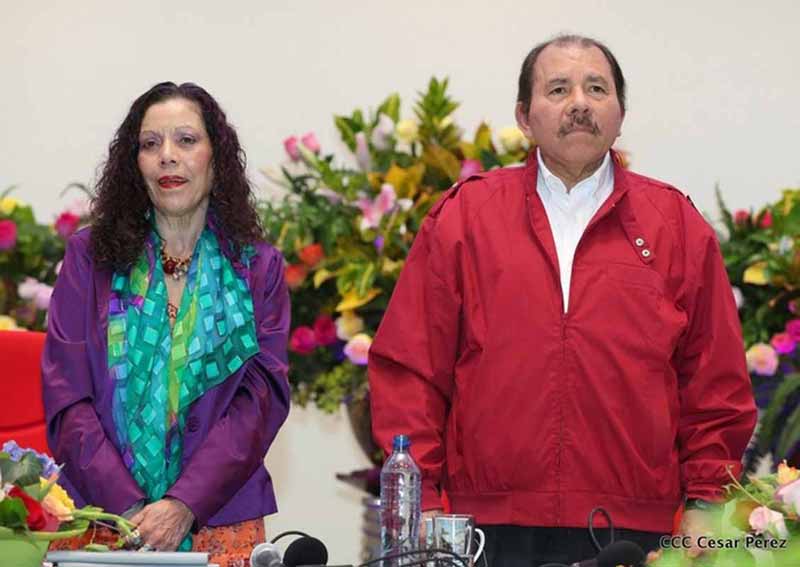 Daniel Ortega y Rosario Murillo confirman su presencia en el diálogo nacional. Foto: La Voz del Sanidinsmo