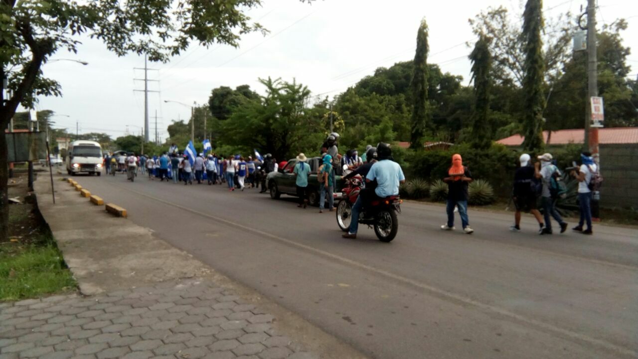Marcha pacífica de autoconvocados de Chinandega. Foto: Cortesía