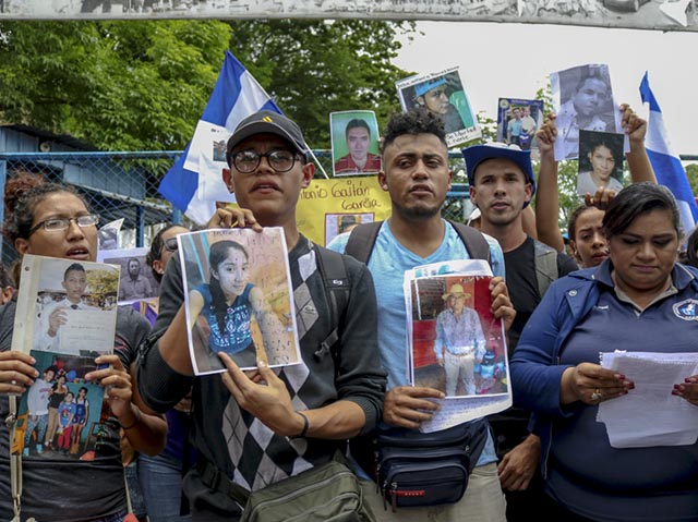 Plantón en El Chipote demanda la liberación de los presos políticos. Foto: MetroNicaragua