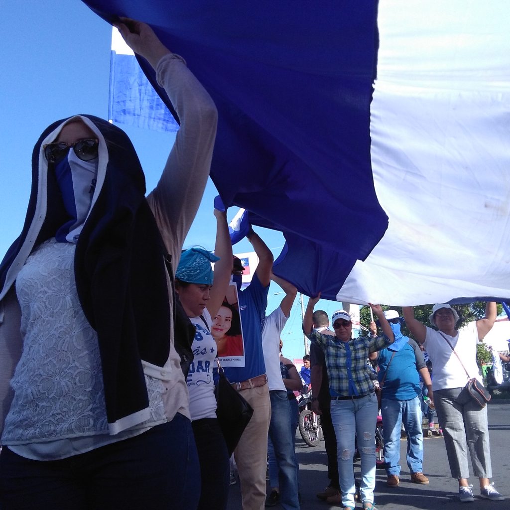 Miles de nicaragüenses marchan en demanda de la libertad de los presos políticos