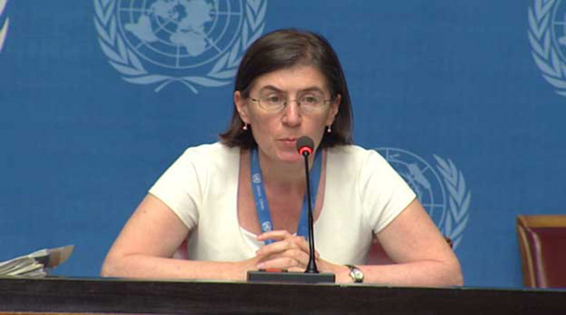 Liz Throssell, vocera de la Alta Comisionada de las Naciones Unidas para los Derechos Humanos