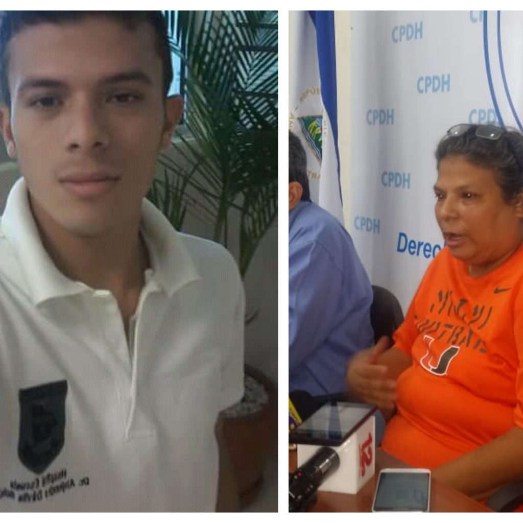 Madre de Juan Kirland, el joven secuestrado por encapuchados, denuncia ante la CPDH