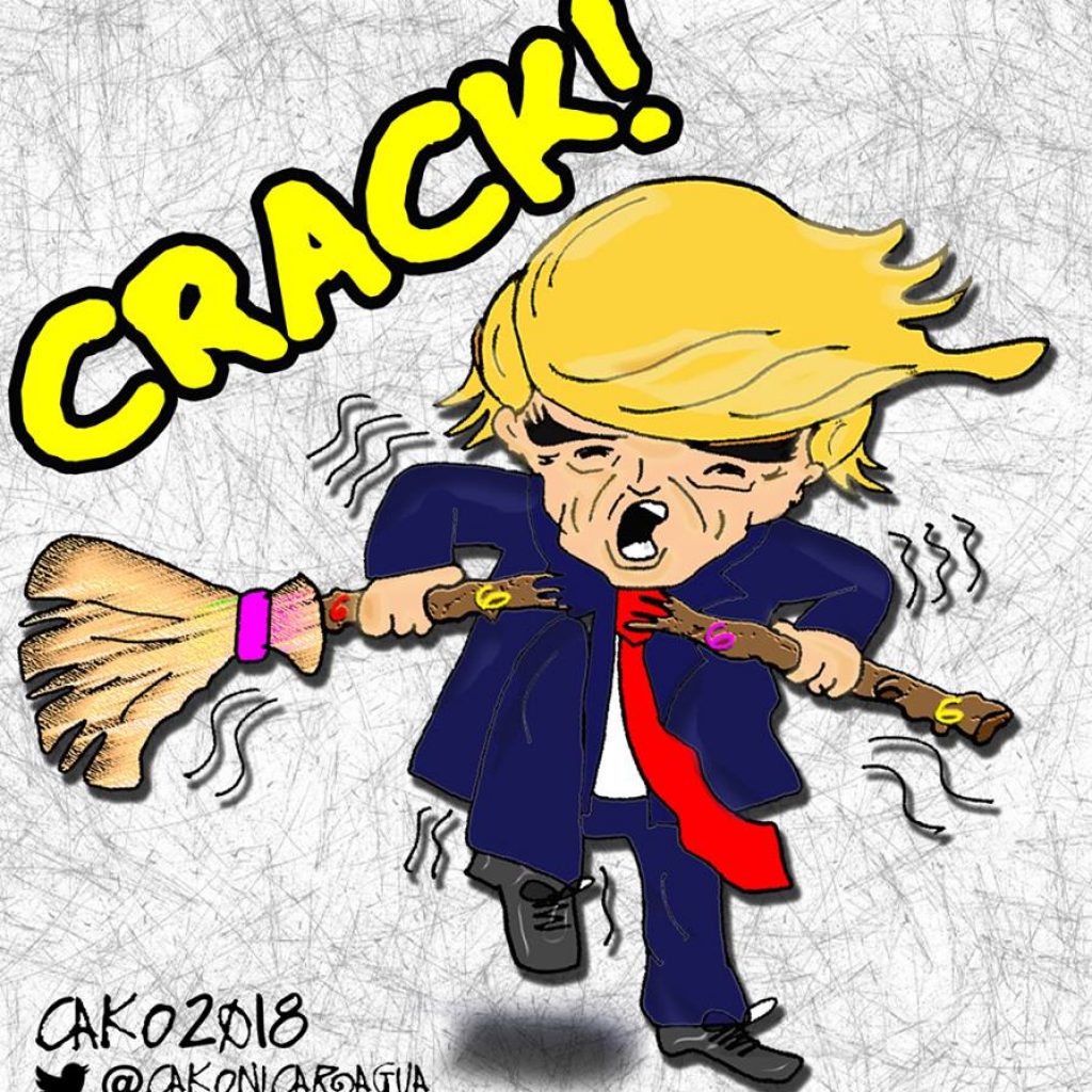 La Caricatura: Donald Trump jaque mate a la “reina”