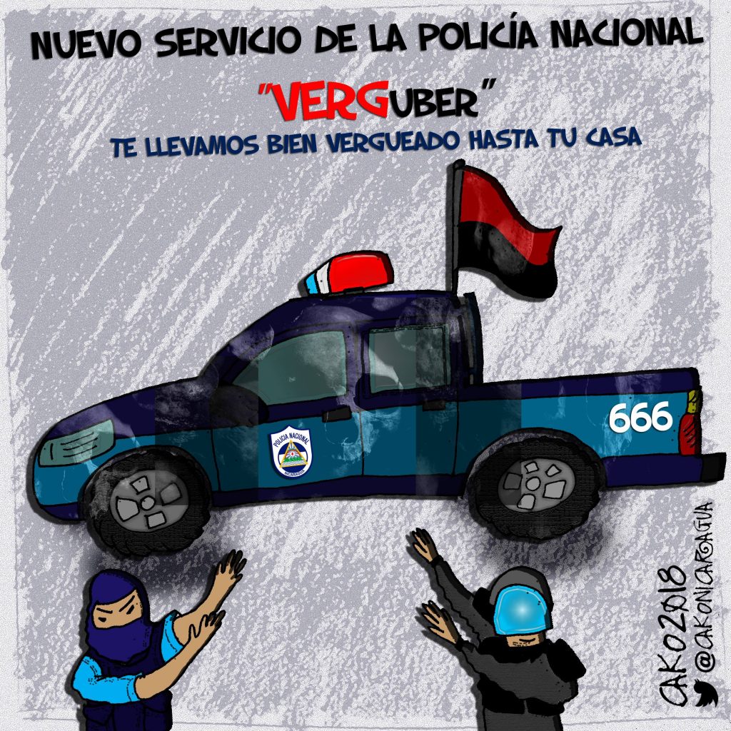 La Caricatura: El «Uber» de la Policía Orteguista