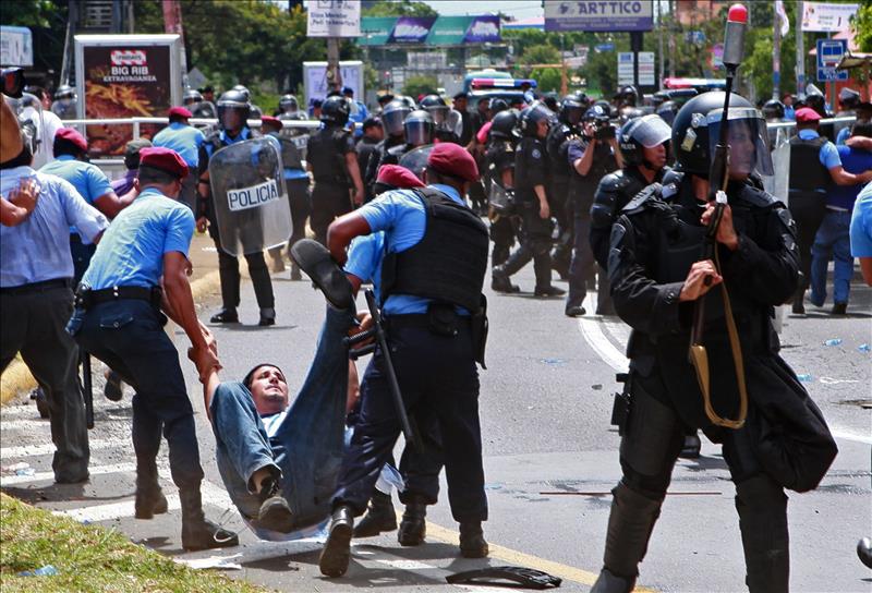 Represión en Nicaragua. Foto: web