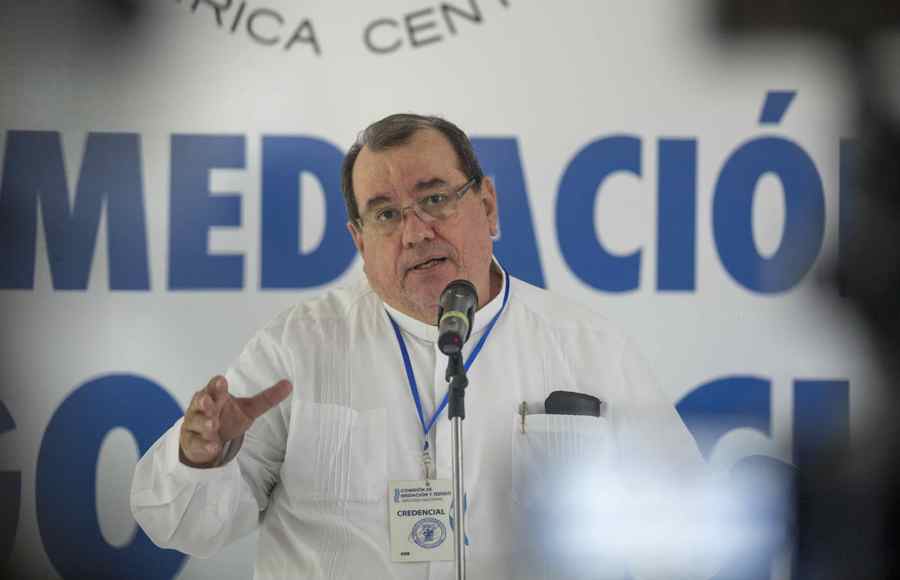 monseñor Carlos Avilés Cantón; desestimó el discurso incendiario pronunciado este lunes por Daniel Ortega. Foto/EFE