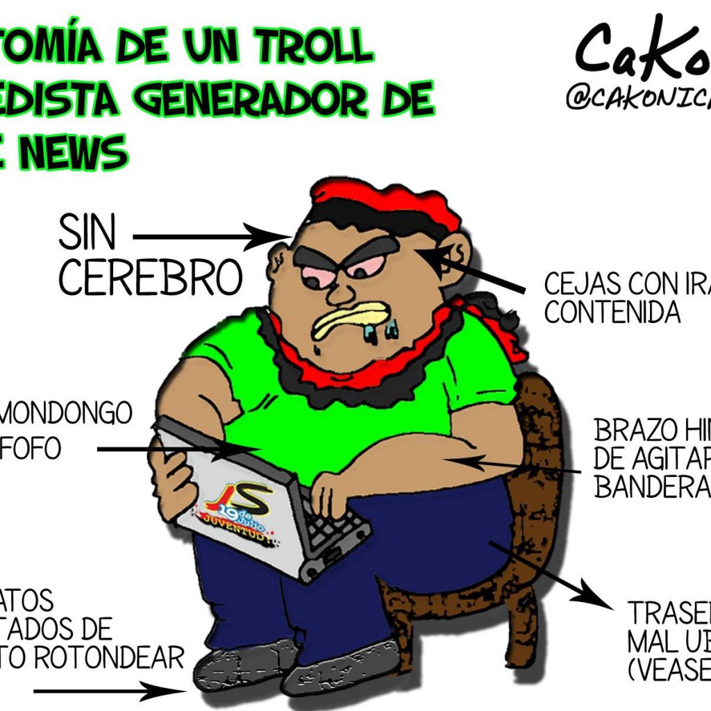 La Caricatura: Anatomía de un “troll” zekedista