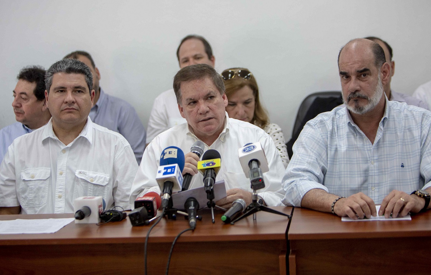 Empresarios rechazan acusaciones de “golpistas” que les hace la dictadura de Ortega. Foto: Confidencial