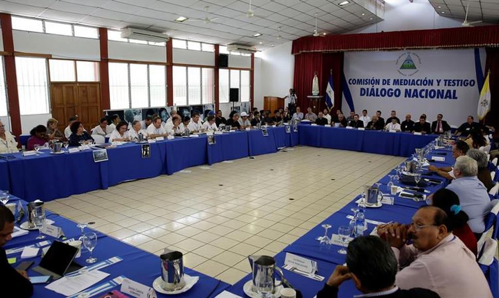 Mesa de diálogo Nacional. Foto: El Nuevo Diario.