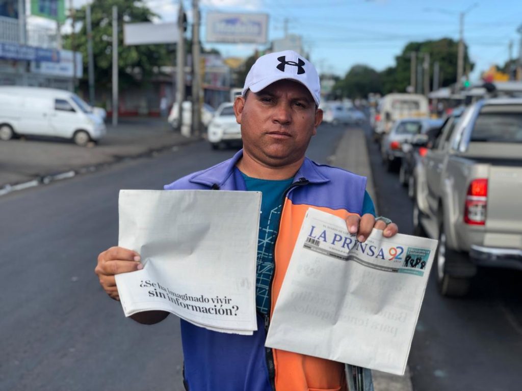 La histórica portada en blanco de La Prensa se viraliza con mensajes de libertad