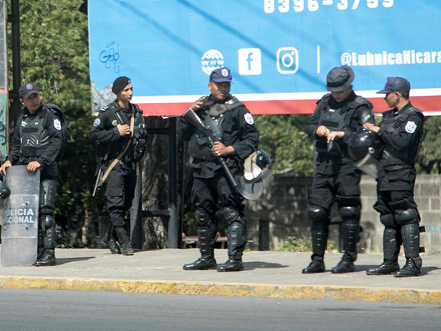 Eurodiputada que visitó Nicaragua quedó sorprendida por cantidad de “policías armados y paramilitares” en Managua. Foto: Metro