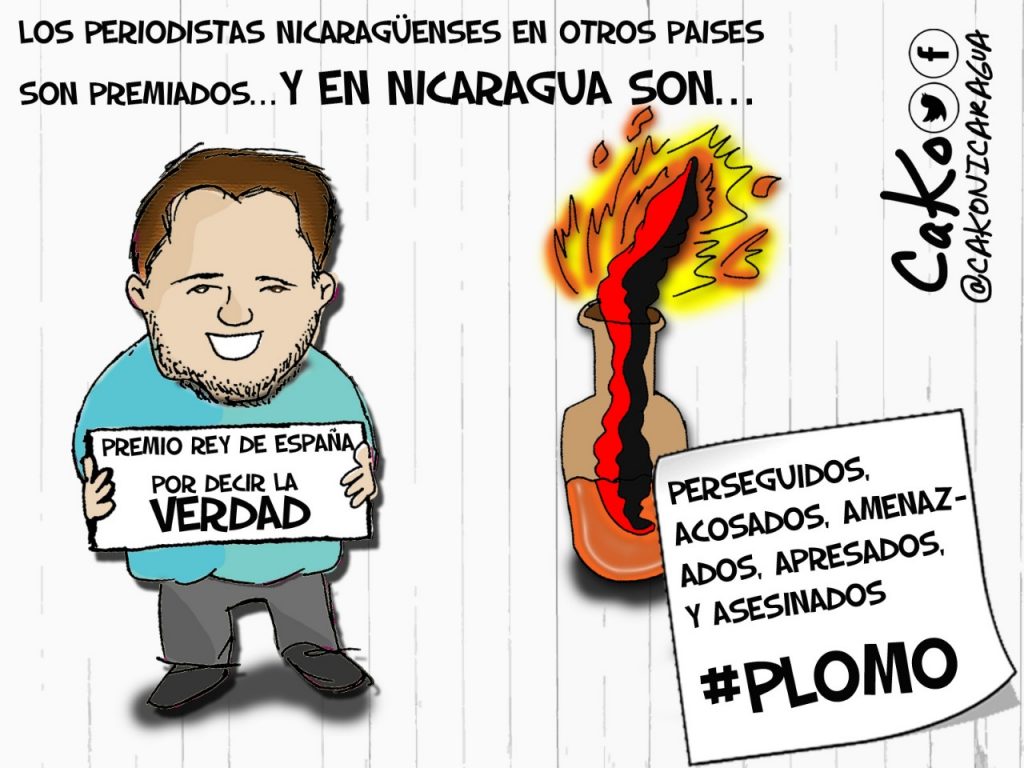 La caricatura: «La prensa es la artillería de la libertad»