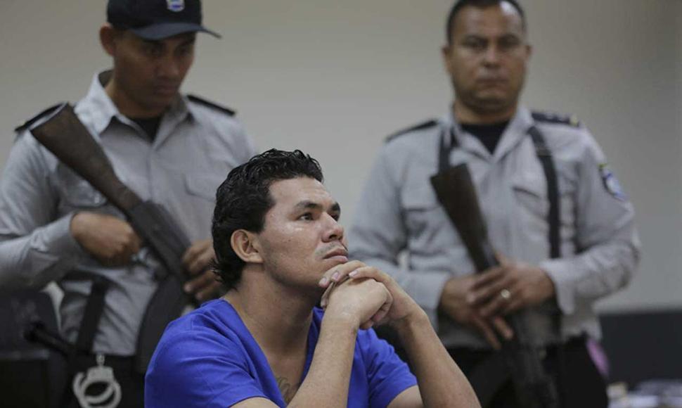 Carlos Alberto Bonilla preso político, también recluido en la 300 . Foto : El Nuevo Diario.