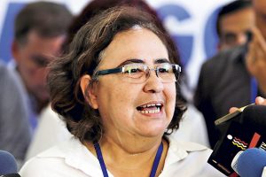 Azahálea Solís integrante de la Alianza Cívica por la Justicia y la Democracia