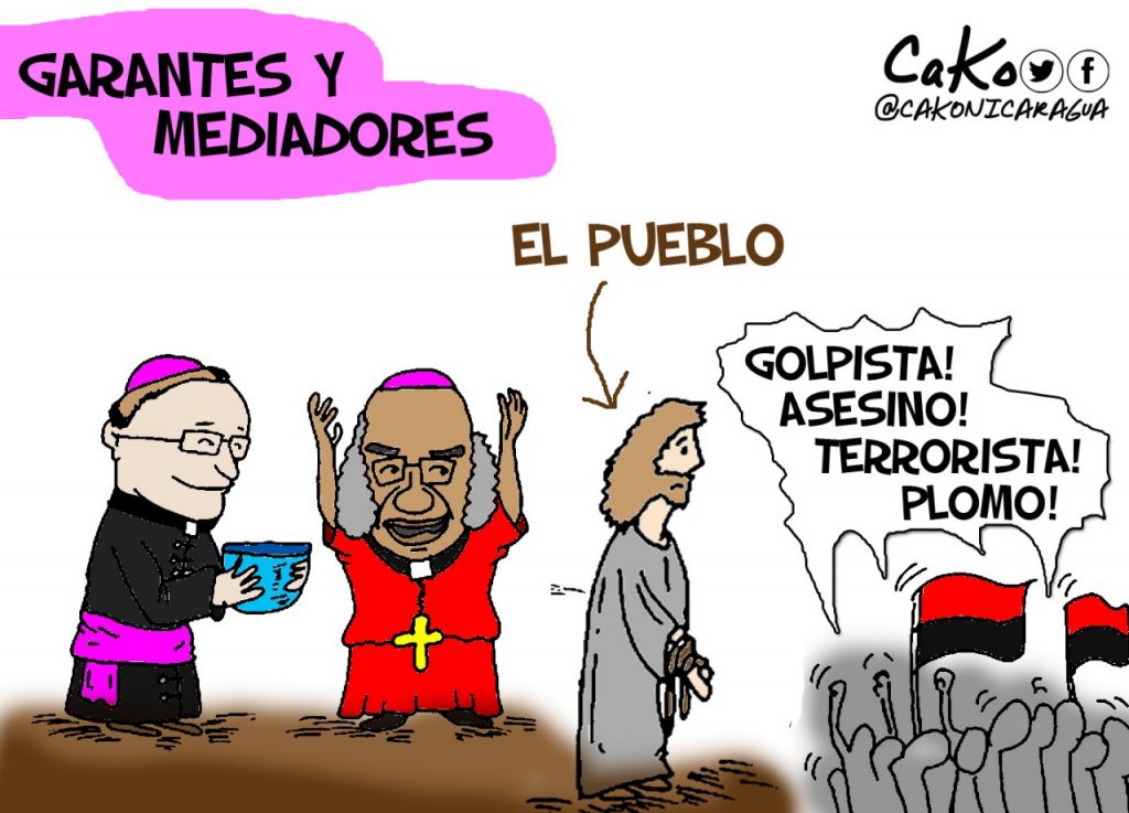 La Caricatura: ¡Crucifíquenlo! grita la turba orteguista