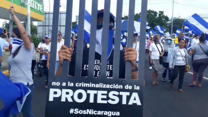 Presos políticos piden mantener la presión y la protesta contra la dictadura de Ortega. Foto: Radio Corporación