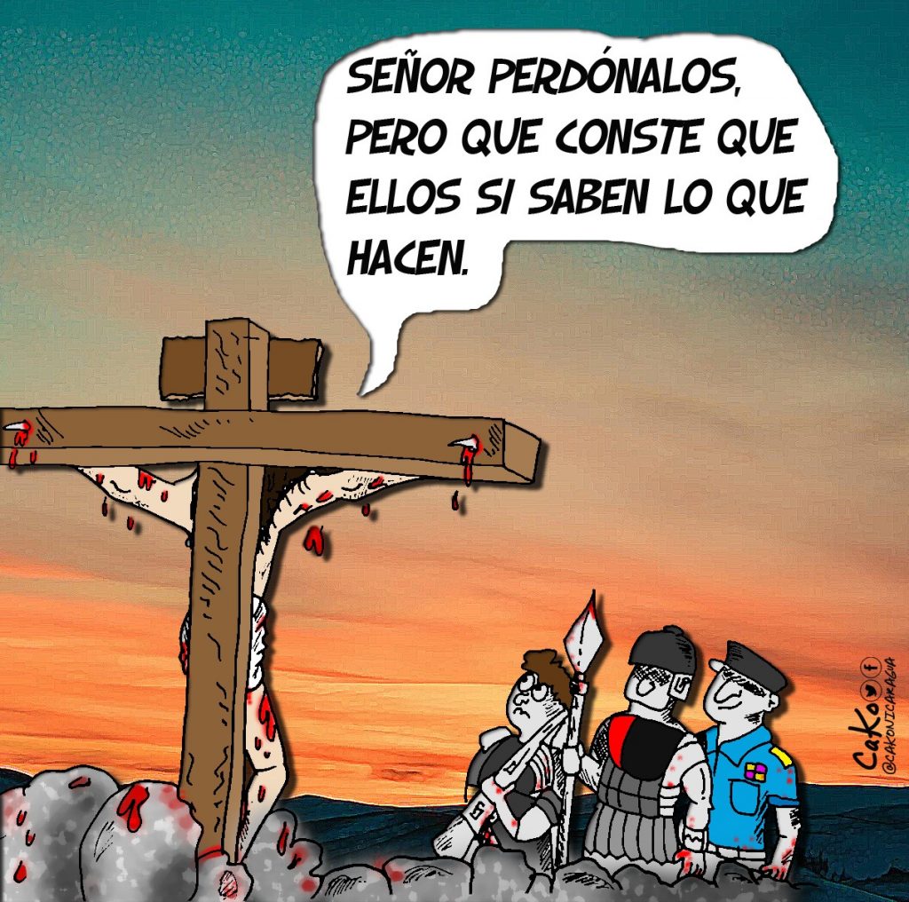 La caricatura: Los soldados de la dictadura