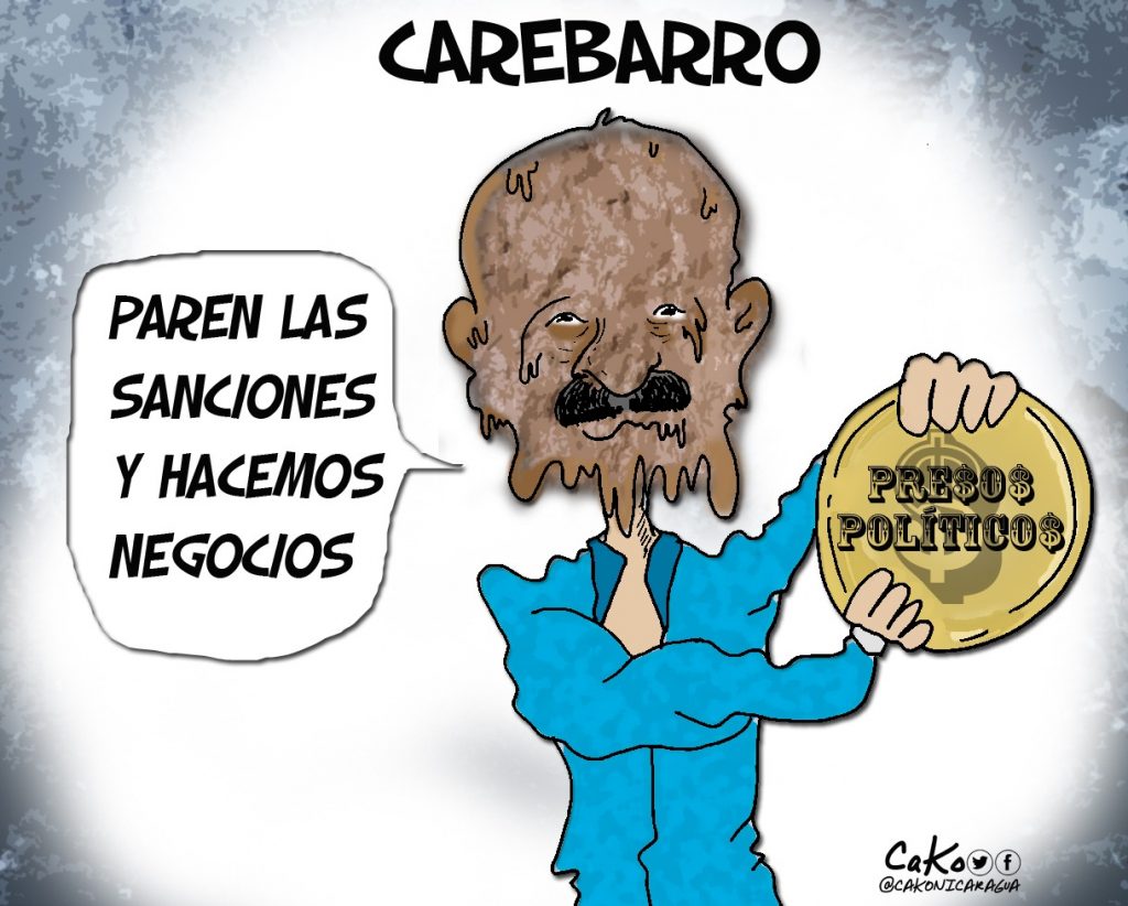 La Caricatura: Daniel Ortega, el CareBarro que quiere negociar con presos político