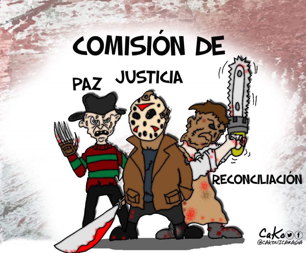 La Caricatura: La amorosa paz, justicia y reconciliación orteguista