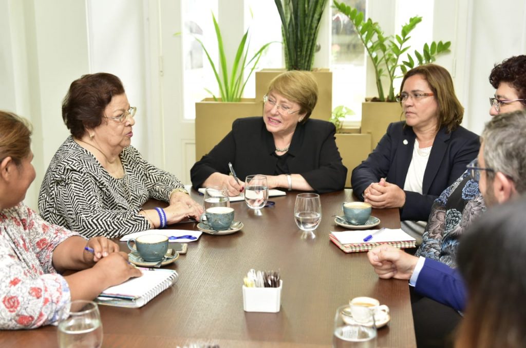 Michelle Bachelet se reunió con la presidenta del CENIDH y mostró preocupación por Nicaragua