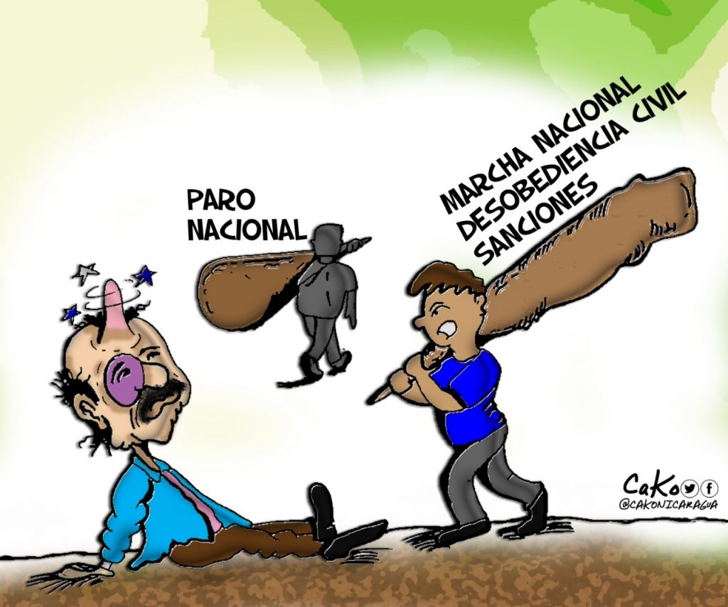 La Caricatura: Los garrotazos contra el coma-andante SeZeka