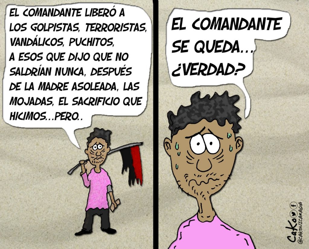 El comandante se queda ¿verdad?