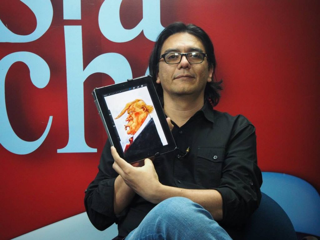 Caricaturista Pedro Molina gana el premio María Moors Cabot y lo dedica al periodismo independiente de Nicaragua