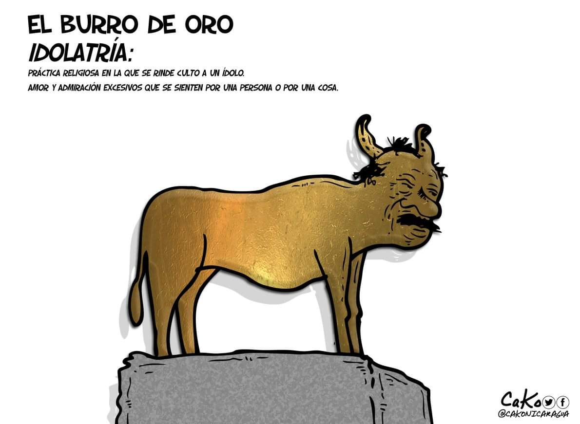 La Caricatura: Idolatría al burro de oro