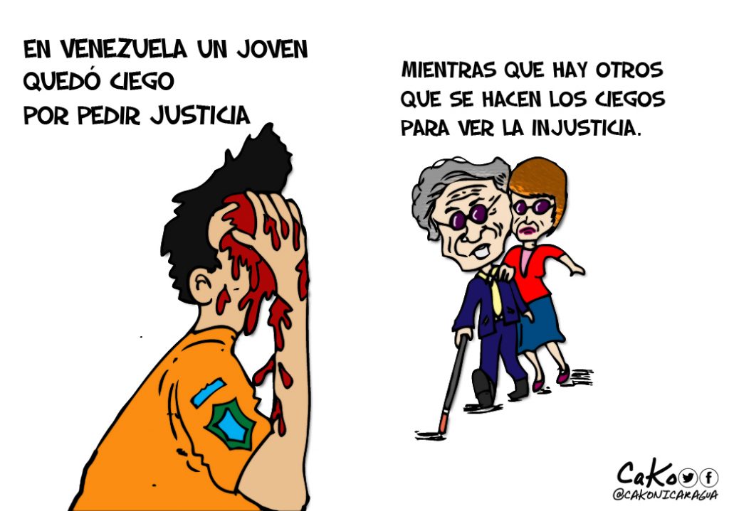 La Caricatura: «Almagro y Bachellet se hacen los ciegos ante las injusticias»