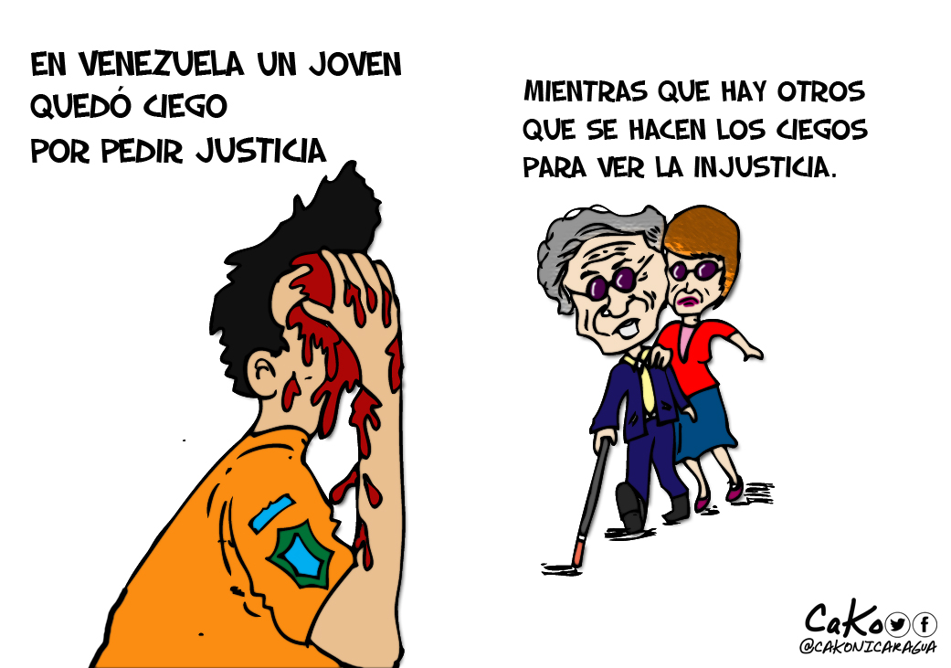 La Caricatura: "Se hacen los ciegos ante las injusticias"