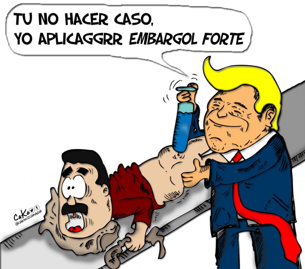 La Caricatura: Aplicando embargol forte
