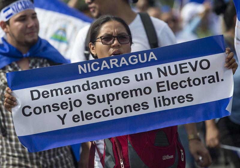 Nicaragüenses han demandado la salida del régimen Ortega Murillo a través de elecciones presidenciales. Foto: Cortesía