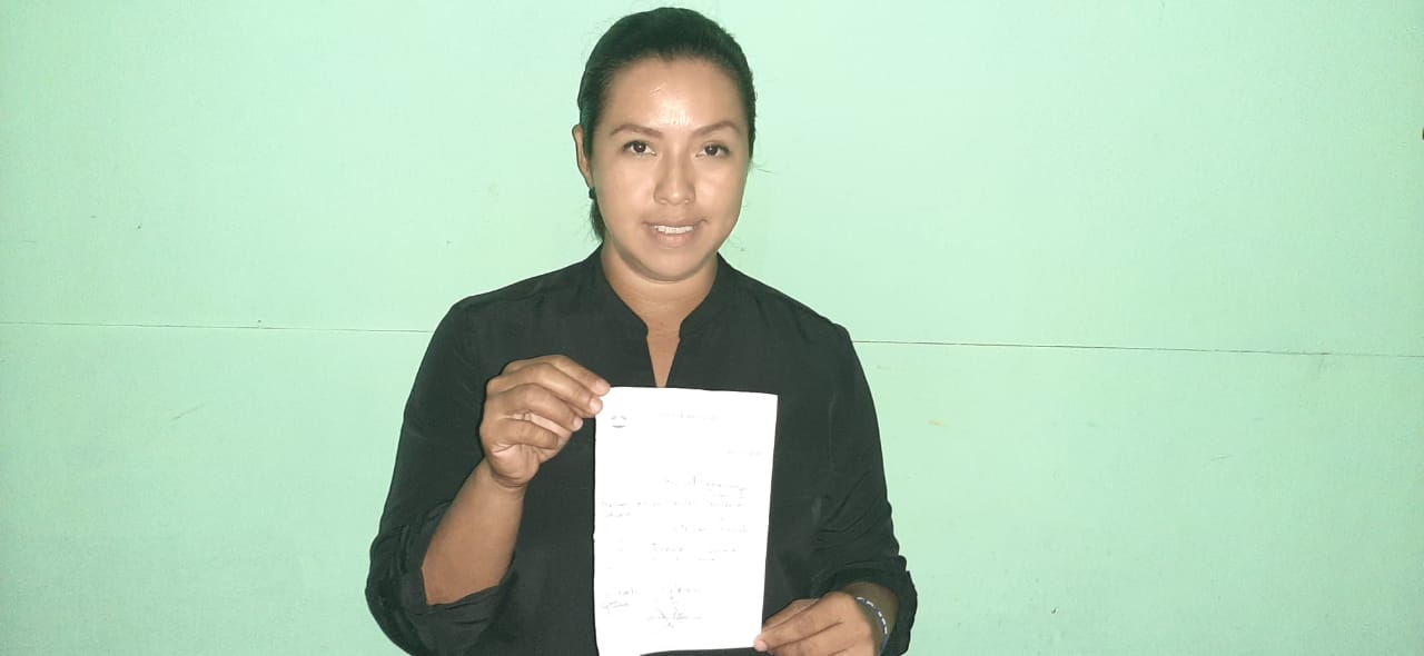 Policía orteguista de Masaya cita a la exrea política Maribel Rodríguez