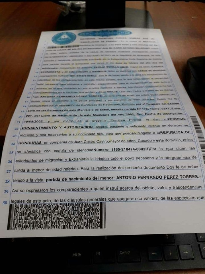 Código de barra que pondrá la DGI al momento de imprimir el papel sellado.