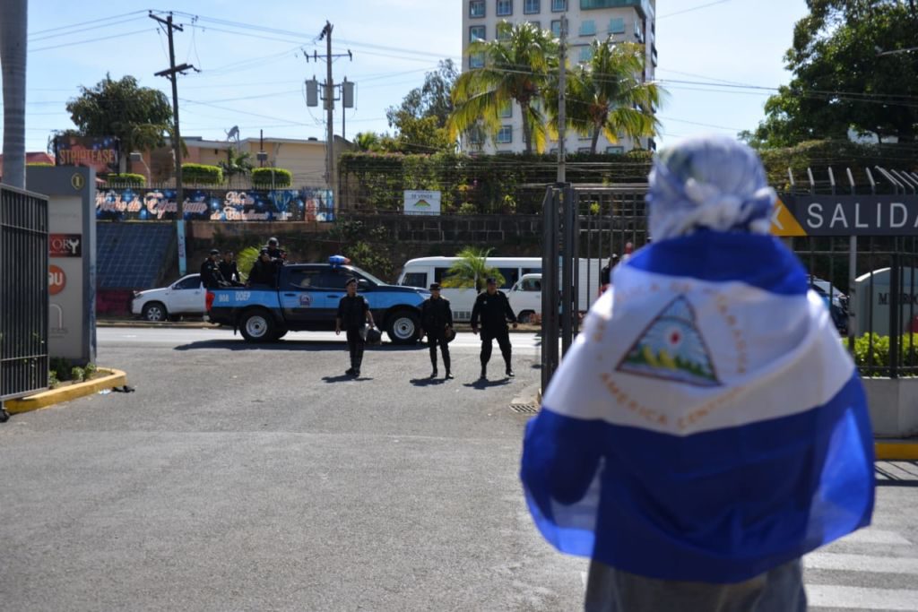 Autoconvocados en Managua realizan piquetes exprés exigiendo libertad para los presos políticos