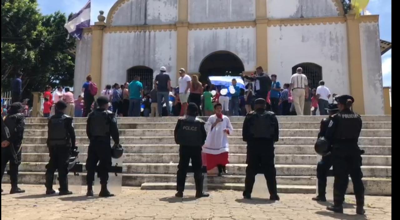 Iglesia católica de Catarina denuncia y condena asedio policial y de turbas orteguistas a celebraciones religiosas