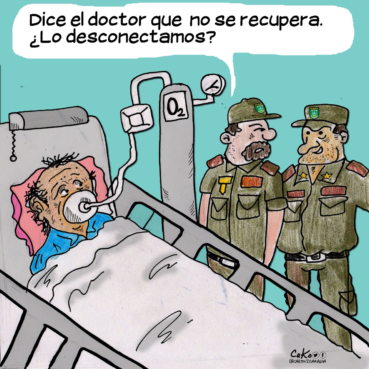 La Caricatura: Dictador en coma