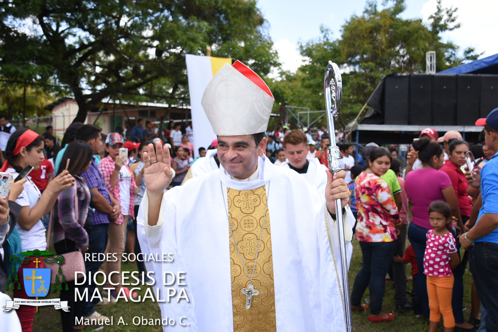 Monseñor Rolando José Álvarez, diocésis de Matagalpa. Foto: Manuel Obando/Diócesis de Matagalpa