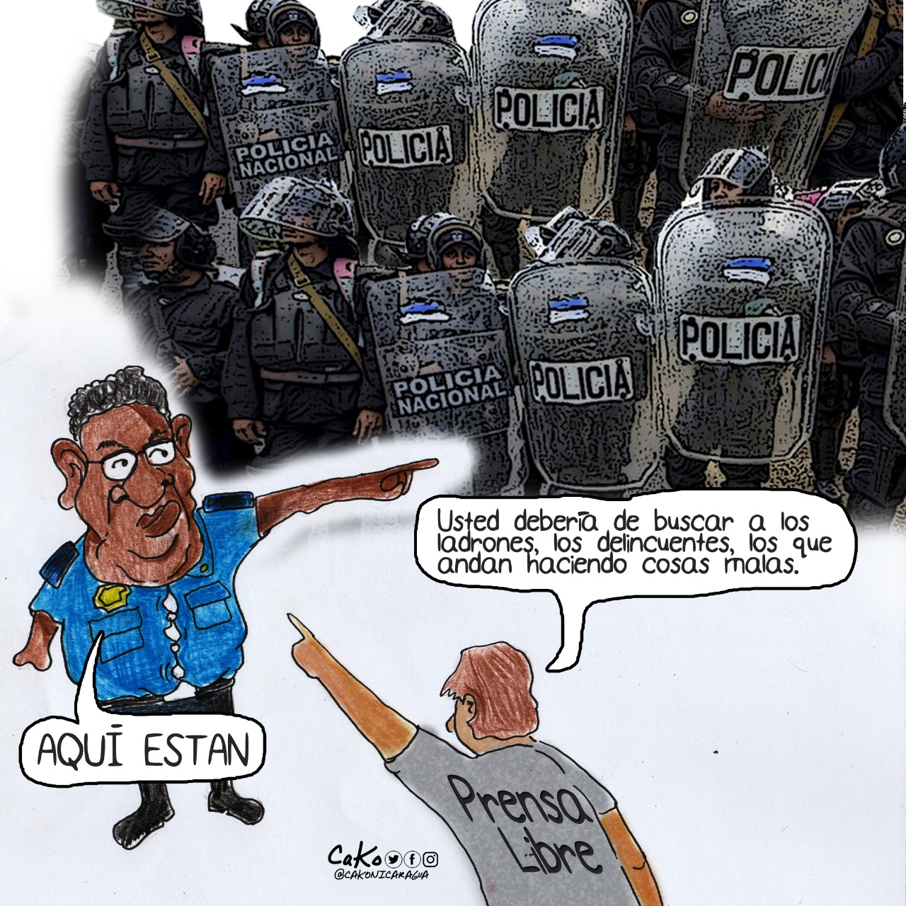 La Caricatura: "Tenemos derecho a informar"