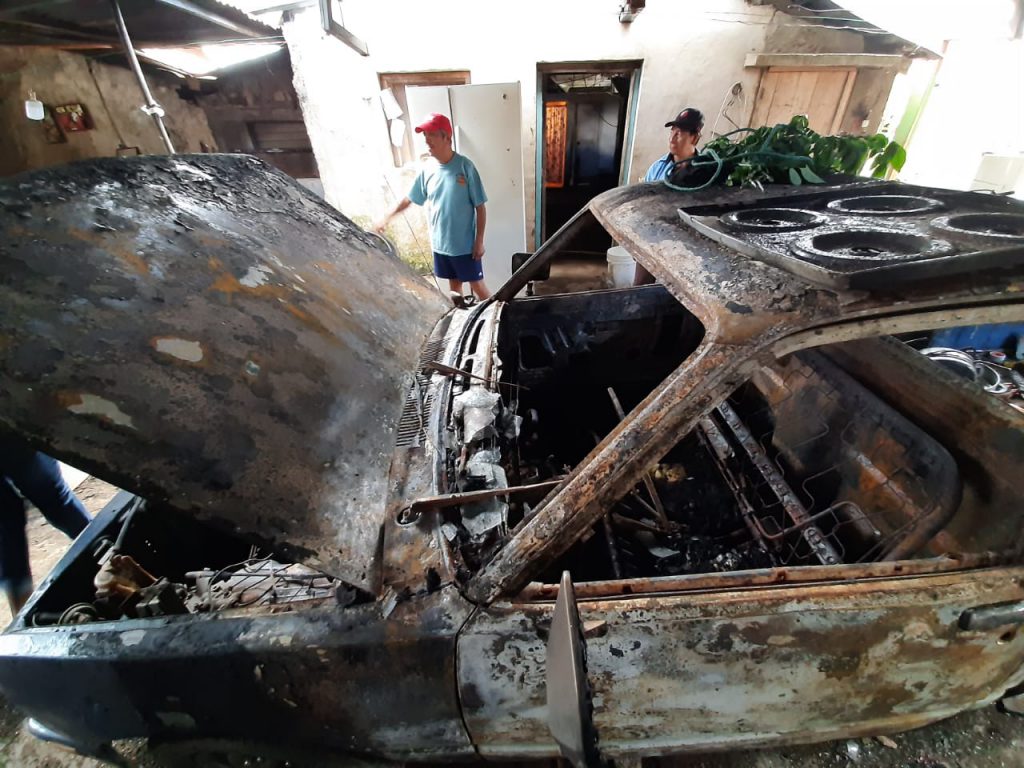 Periodista Winston Potosme responsabiliza a turberos orteguistas por el incendio a la casa de su padre en Niquinohomo